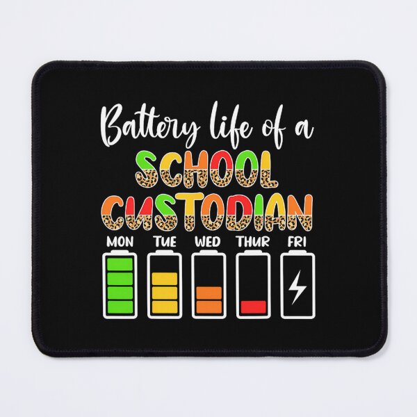 Item preview, School Custodian Battery Life School Janitor designed and sold by krispantjamn.