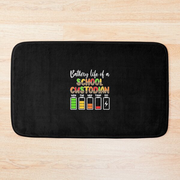 Item preview, School Custodian Battery Life School Janitor 		 designed and sold by krispantjamn.