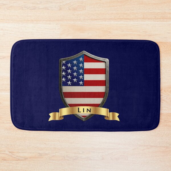 Item preview, Lin Family USA Shield, Stars & Stripes Heritage Crest designed and sold by Highlandkings.