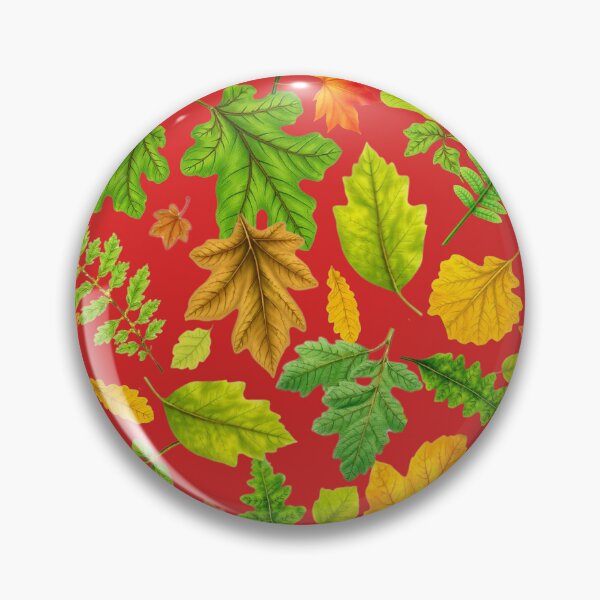 Artikelvorschau, Buntes Herbstlaubmuster – Herbstlaub-Naturdesign – ROT entworfen und verkauft von PAPIRO SIGLO XXI.
