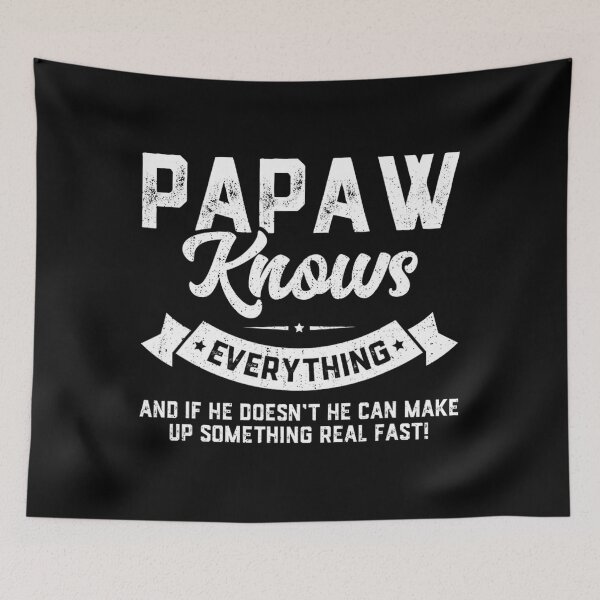 Item preview, Papaw Knows Everything 	 60th 	 Funny Father's Day 		 designed and sold by andreyalsisie.