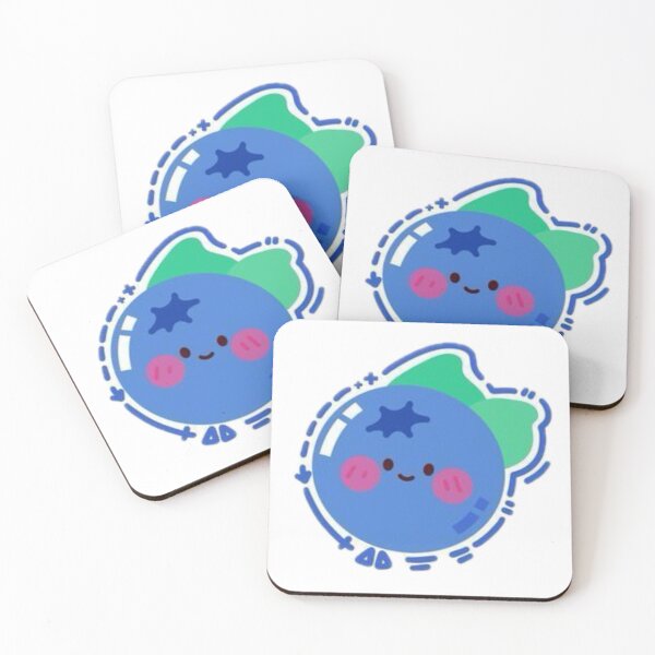 Item preview, Kawaii Blueberry – Cute Fruit Sticker & Aesthetic Design designed and sold by TulipVibes.