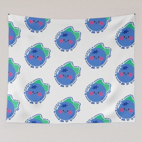 Item preview, Kawaii Blueberry – Cute Fruit Sticker & Aesthetic Design designed and sold by TulipVibes.
