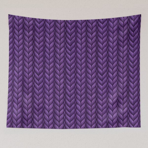 Item preview, dark purple knit repeat  designed and sold by thebentknitter.