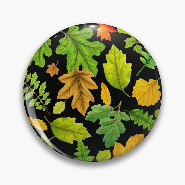 Artikelvorschau, Buntes Herbstlaubmuster – Herbstlaub-Naturdesign – SCHWARZ entworfen und verkauft von PAPIRO SIGLO XXI.