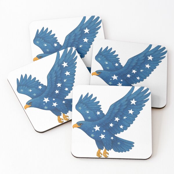 Item preview, Majestic Blue Eagle With Starry Wing Accents designed and sold by kylmllr101684.