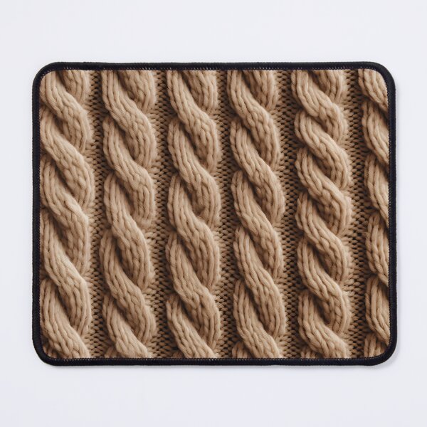 Item preview, beige cable repeat pattern  designed and sold by thebentknitter.