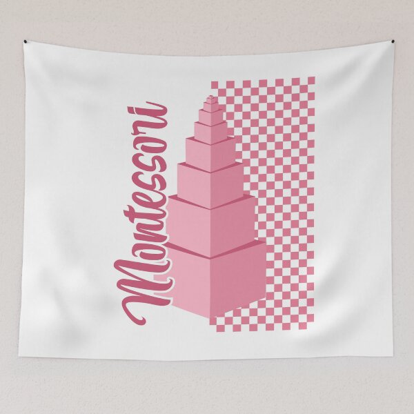 Item preview, Montessori Pink Tower Educator Gift | Sensorial Learning Material Art designed and sold by TeyMank.