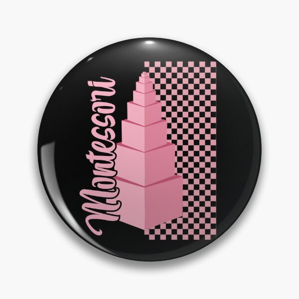 Item preview, Montessori Pink Tower Educator Gift | Sensorial Learning Material Art black designed and sold by TeyMank.