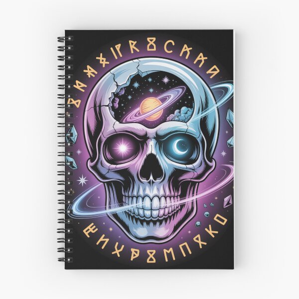 Item preview, Cosmic Skull with Galaxy Planets – Mystical Psychedelic Space Art Design designed and sold by WitchyWhisper.