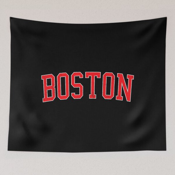 Item preview, Vintage Boston MA Varsity Style Red Text 		 designed and sold by entiljunioen.