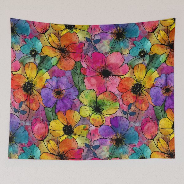 Item preview, Floral Colorful Pattern designed and sold by NicolasGlowArt.