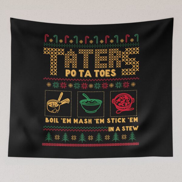 Item preview, Funny Christmas Taters Potatoes Ugly Christmas Sweater Swea		 designed and sold by jailumanfoz.