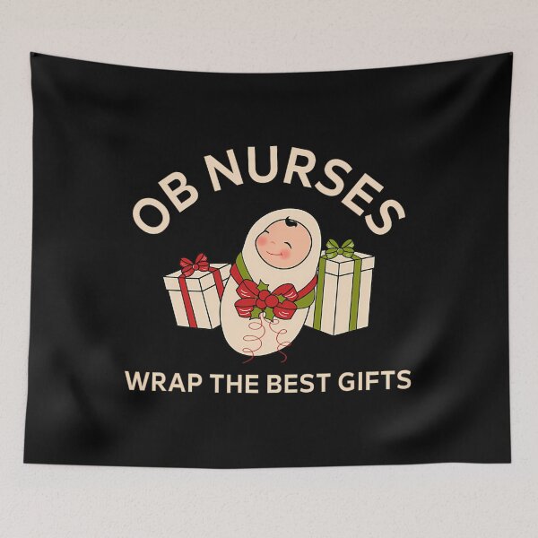 Item preview, OB Nurse Labor and Delivery Nurse Thanksgiving Christmas 		 designed and sold by guguamoojidr.