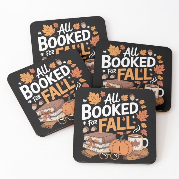 Item preview, All Booked for Fall – Cozy Autumn Reading Vibes designed and sold by The Loved Label.