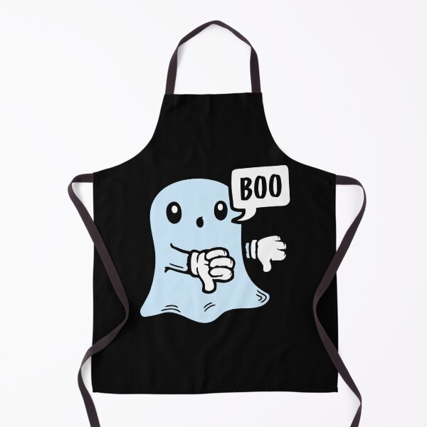 Item preview, Ghost Boo Thumbs Down Halloween Funny Disapproval Comic designed and sold by shirt-o-mat.