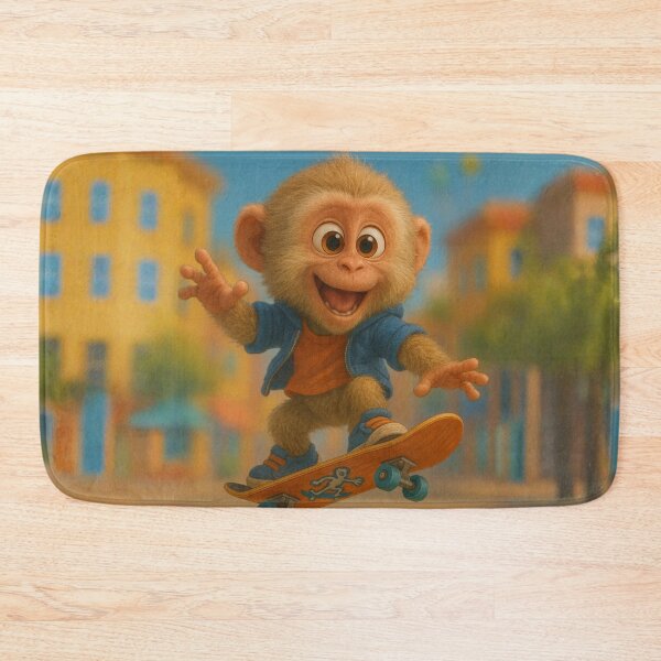 Item preview, Skater Macaque designed and sold by Sillytoe.