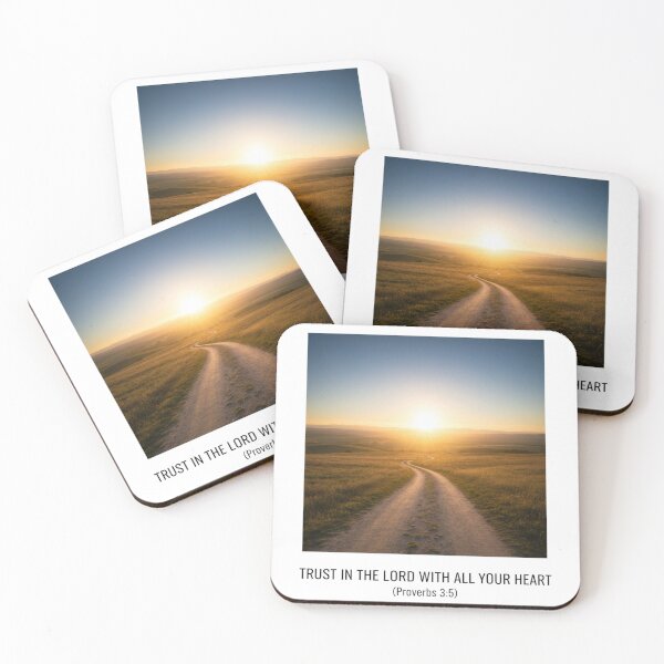 Item preview, Trust in the Lord Path to Sunrise with Proverbs 3:5 Verse. designed and sold by loveandlightrb.