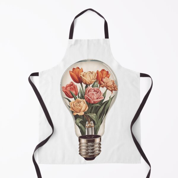 Item preview, Beautiful Tulips in a Lightbulb – Modern Floral Art designed and sold by KikaDP.