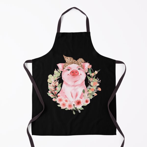Item preview, Pig With Leopard Headband Flower Cute Pig Lover designed and sold by hortasfayalaa.