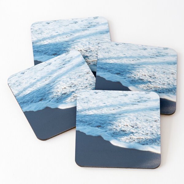 Item preview, Ebony Black Sand Tropical Beach With Blue Shadows Art Photo designed and sold by DEC02.