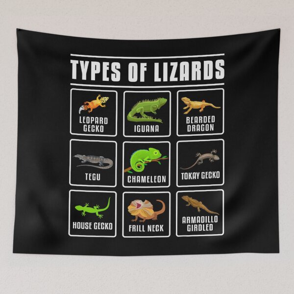 Aperçu de l'œuvre Types de lézards Lézards Reptiles créée et vendue par muhuzaalithy.