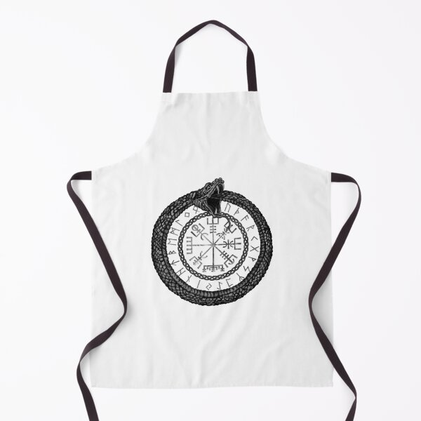 Item preview, Vegvisir With Ouroboros And Runes designed and sold by zelimolssic.