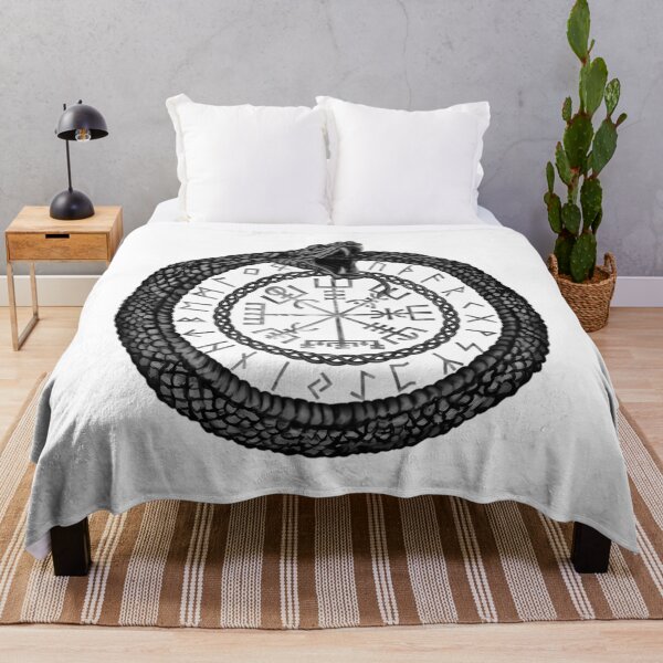 Item preview, Vegvisir With Ouroboros And Runes  	 designed and sold by zelimolssic.