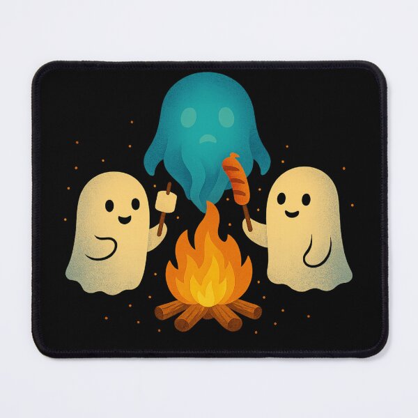 Item preview, Ghost Campfire BBQ Funny Paranormal Sausage Roast Spooky Camping Humor designed and sold by POD DYNASTY.