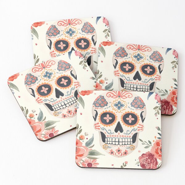 Item preview, Sugar Skull Halloween Skulls designed and sold by PatronesKawai.