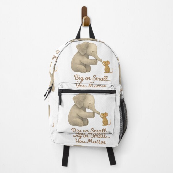 Item preview, Big or Small …You Matter – Elephant and Mouse Watercolor designed and sold by MforMontessori.
