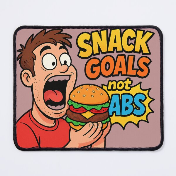 Item preview, Snack Goals, No Abs designed and sold by HeberJr79.