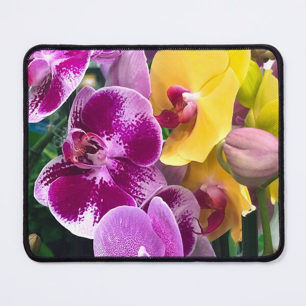 Item preview, Tropical Magenta-Pink And Yellow Orchid Flowers designed and sold by DEC02.