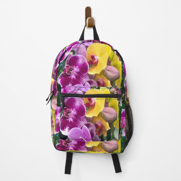 Artikelvorschau, Tropische magenta-rosa und gelbe Orchideenblüten entworfen und verkauft von DEC02.