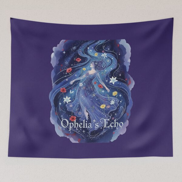 Item preview, Ophelia’s Echo – Ethereal Cosmic Fantasy Art designed and sold by Loo Loo.