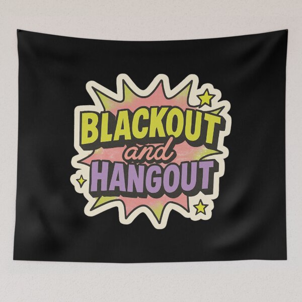 Item preview, Funny Blackout Quote Sticker – Retro Pop Art Dark Humor, Cozy Apocalypse Aesthetic designed and sold by JacobKAurumhead.