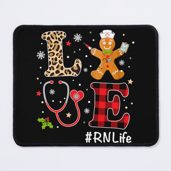 Item preview, Love RN Nurse Life Buffalo Plaid Christmas Nurse Xmas designed and sold by soumajasarm.