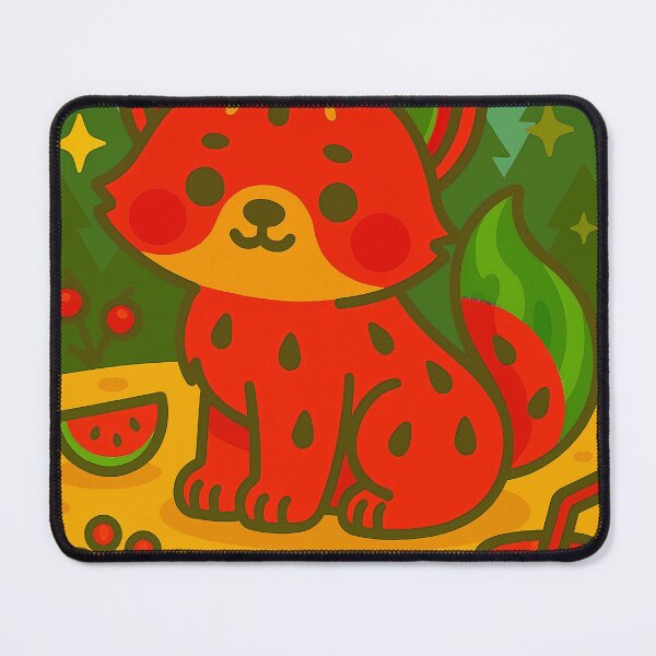 Item preview, Watermelon Wolf in the Summer Glade designed and sold by Whiskers&Waffles.