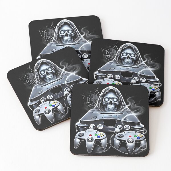 Item preview, Grim Reaper Haunting a Retro Console Design. designed and sold by The-T-In-Retro.