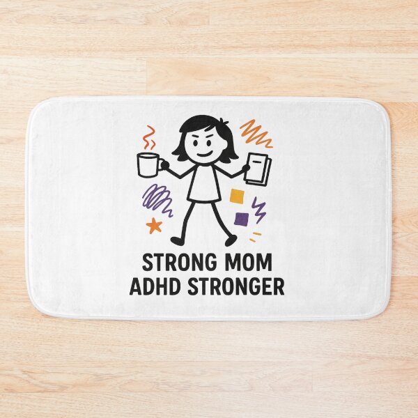 Item preview, Strong Mom ADHD Stronger – Funny ADHD Parenting Coffee & Chaos Design designed and sold by MomParentADHD.