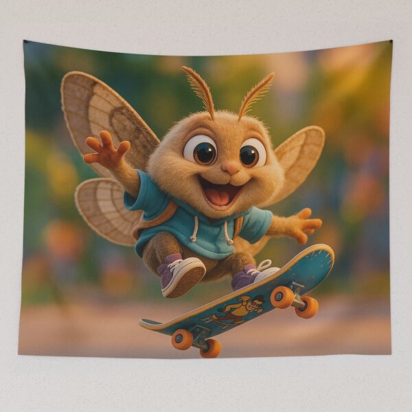 Item preview, Skater Armyworm Moth designed and sold by Sillytoe.
