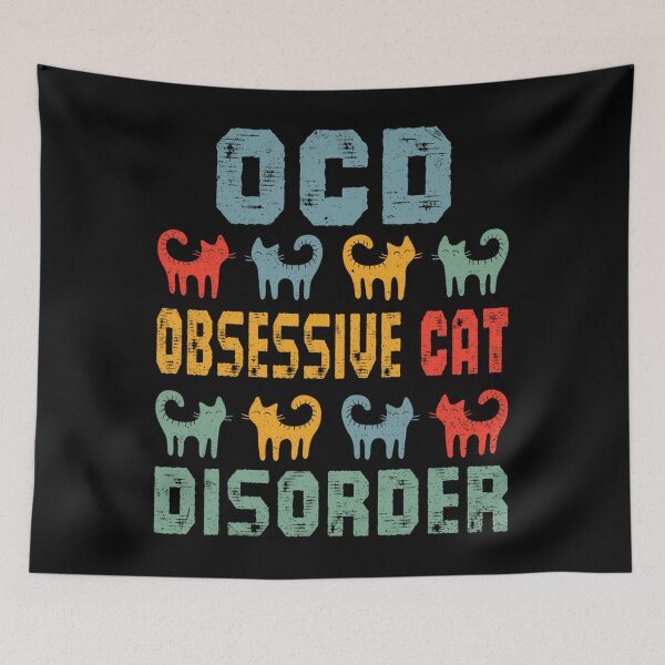 Item preview, OCD Obsessive Cat Disorder Funny Cat Lover 	 		 designed and sold by guguamoojidr.
