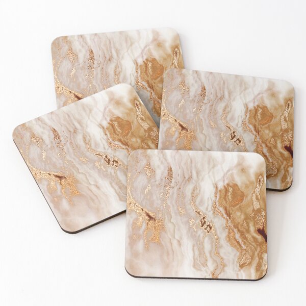 Item preview, Glamorous Gold (Faux) Glitter Vein (Faux) Marble With (Faux) Coppery Sparkles designed and sold by DEC02.