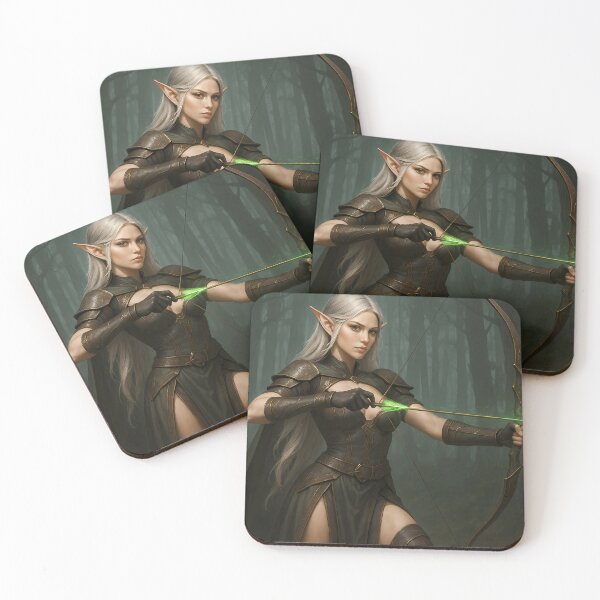 Item preview, Elf Archer Waifu – Fantasy Elf with Bow designed and sold by NorseDrip.