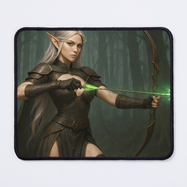 Item preview, Elf Archer Waifu – Fantasy Elf with Bow designed and sold by NorseDrip.