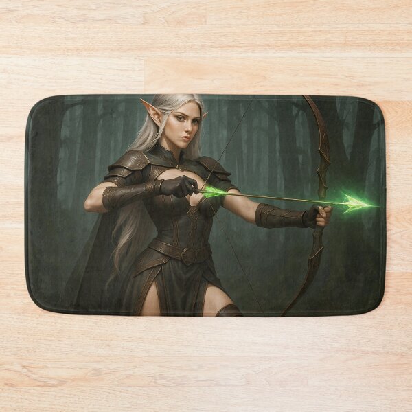 Item preview, Elf Archer Waifu – Fantasy Elf with Bow designed and sold by NorseDrip.