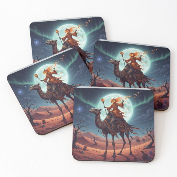 Item preview, Desert Halloween Art: The Phantom Camel Rider designed and sold by alkareem-ca.