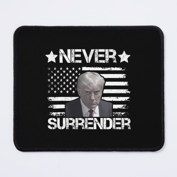 Item preview, Trump Mug Shot Never Surrender President USA Flag Vintage designed and sold by lovishmoterom.