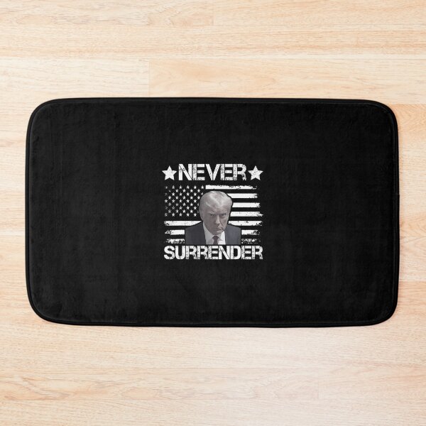 Item preview, Trump Mug Shot Never Surrender President USA Flag Vintage 		 designed and sold by lovishmoterom.