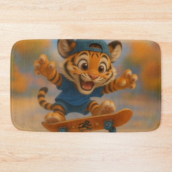 Item preview, Skater Bengal Tiger designed and sold by Sillytoe.